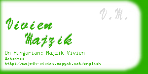 vivien majzik business card